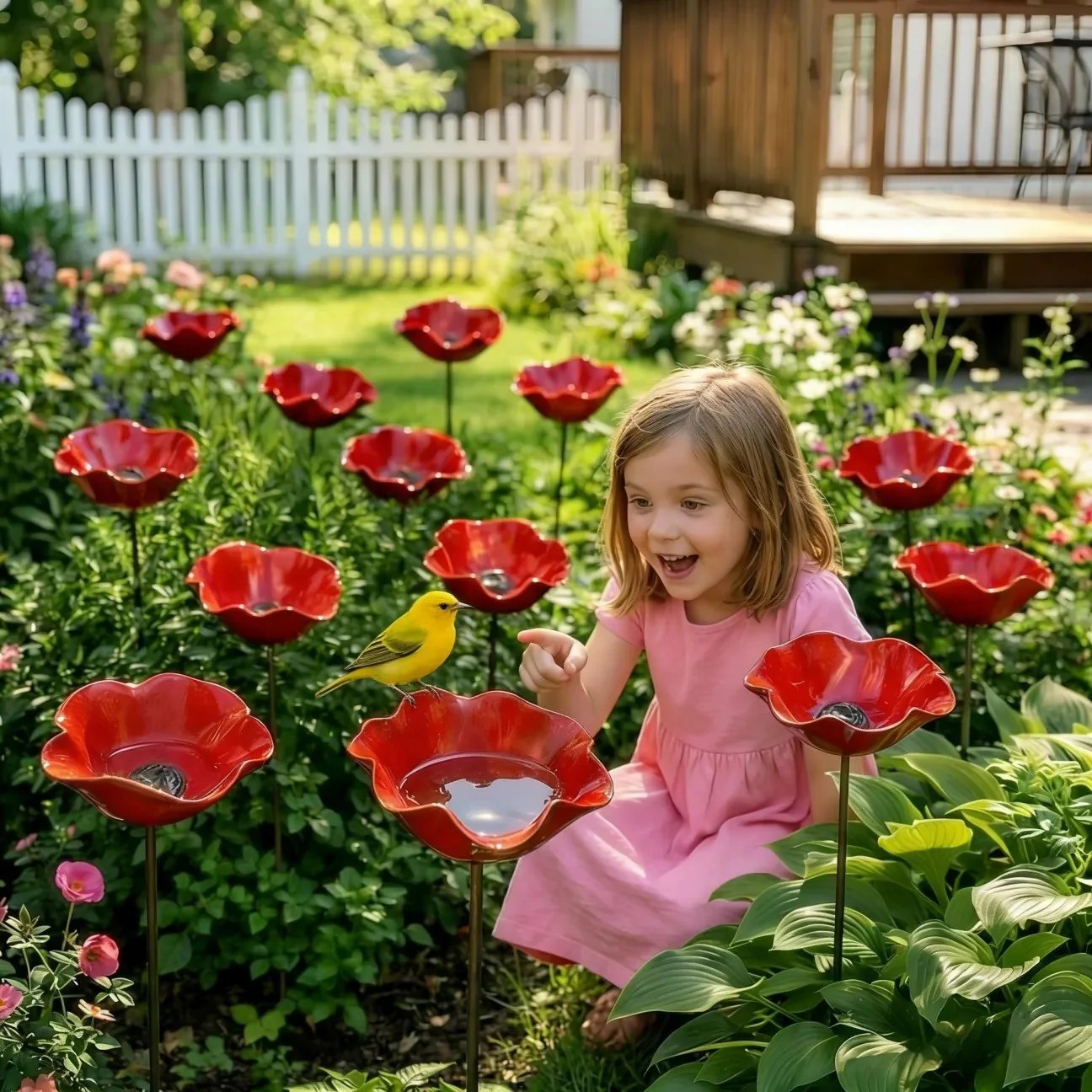 FlowerSplash™ | Sierlijk vogelbad in bloemvorm