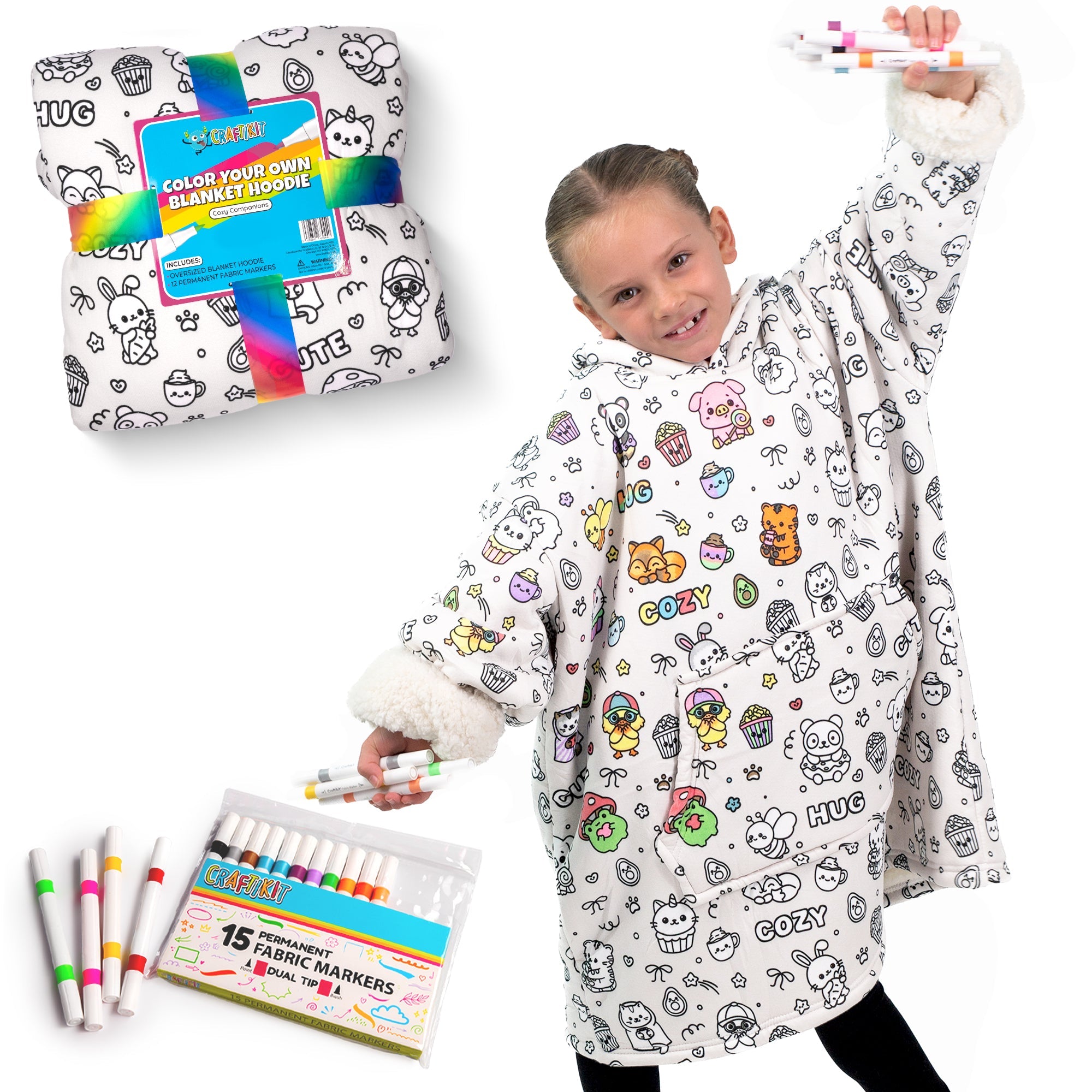 CuddleHoodie™ | Kleur je eigen warme draagdeken