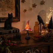 SpellShade™ | Betoverende heksenhoedlamp met juweelgloed