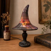 SpellShade™ | Betoverende heksenhoedlamp met juweelgloed