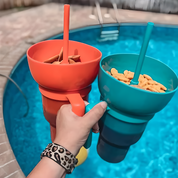 SnackSipper™ | Snacken en drinken in één hand