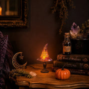 SpellShade™ | Betoverende heksenhoedlamp met juweelgloed