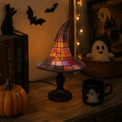 SpellShade™ | Betoverende heksenhoedlamp met juweelgloed
