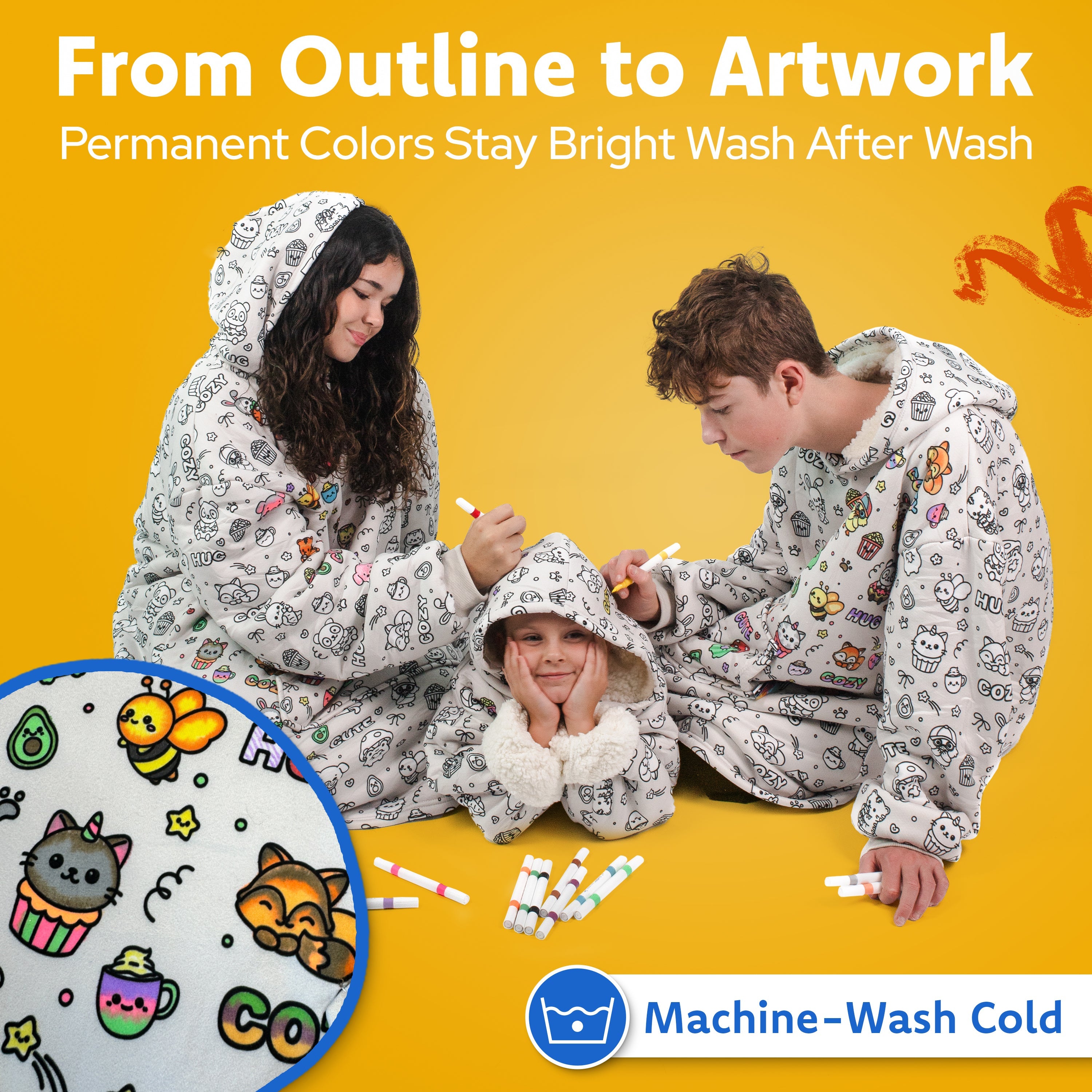 CuddleHoodie™ | Kleur je eigen warme draagdeken