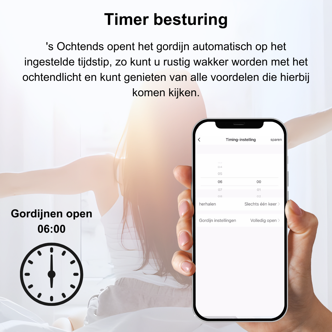 CurtainGlide™ | Wakker worden met daglicht