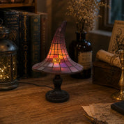 SpellShade™ | Betoverende heksenhoedlamp met juweelgloed
