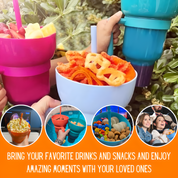 SnackSipper™ | Snacken en drinken in één hand