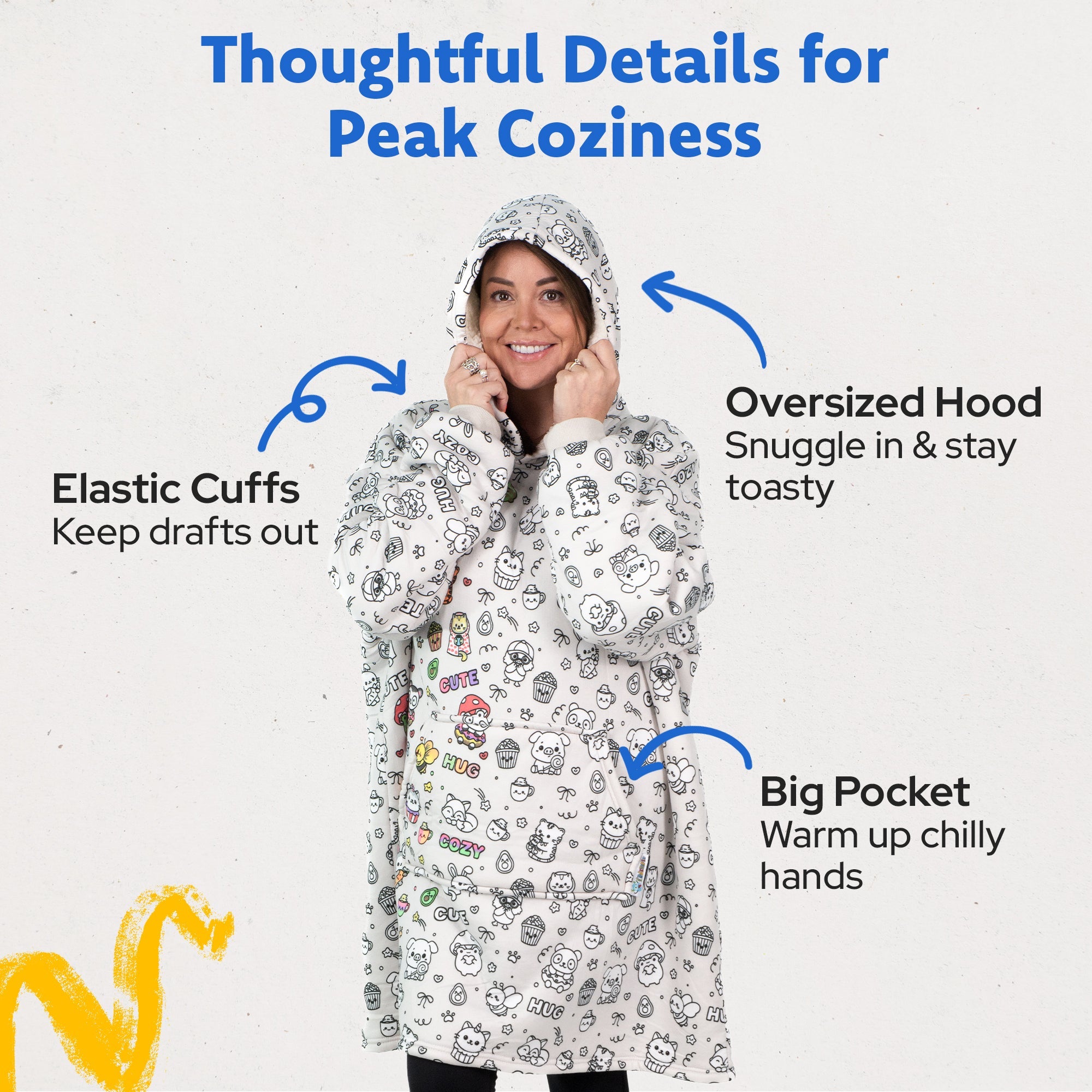 CuddleHoodie™ | Kleur je eigen warme draagdeken