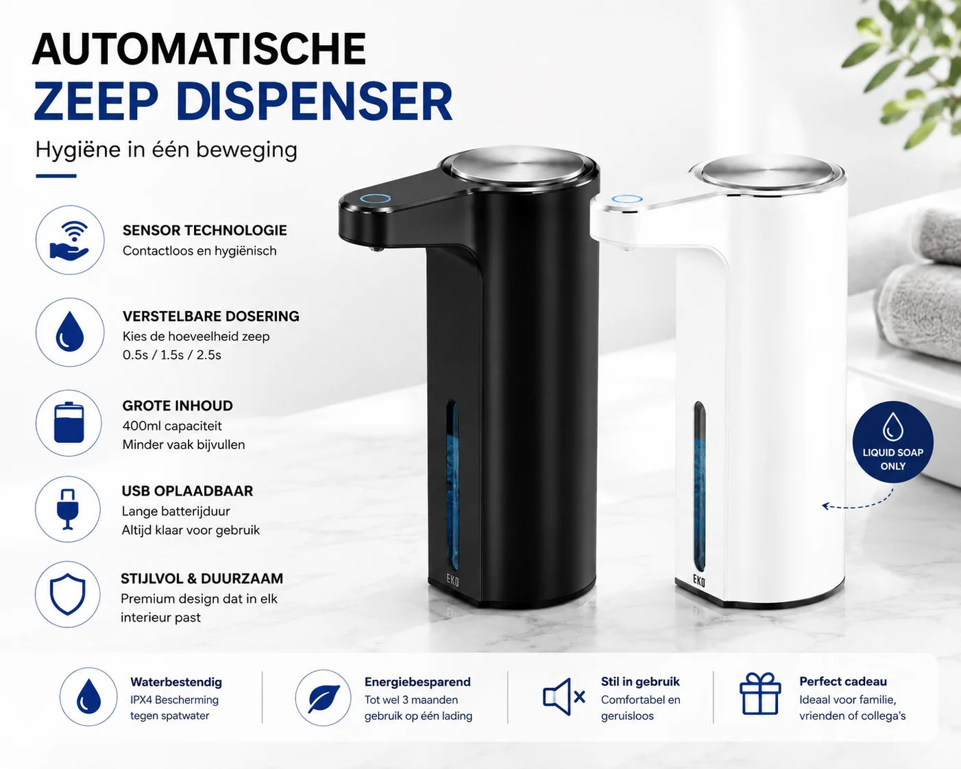 PureDose automatische zeepdispenser