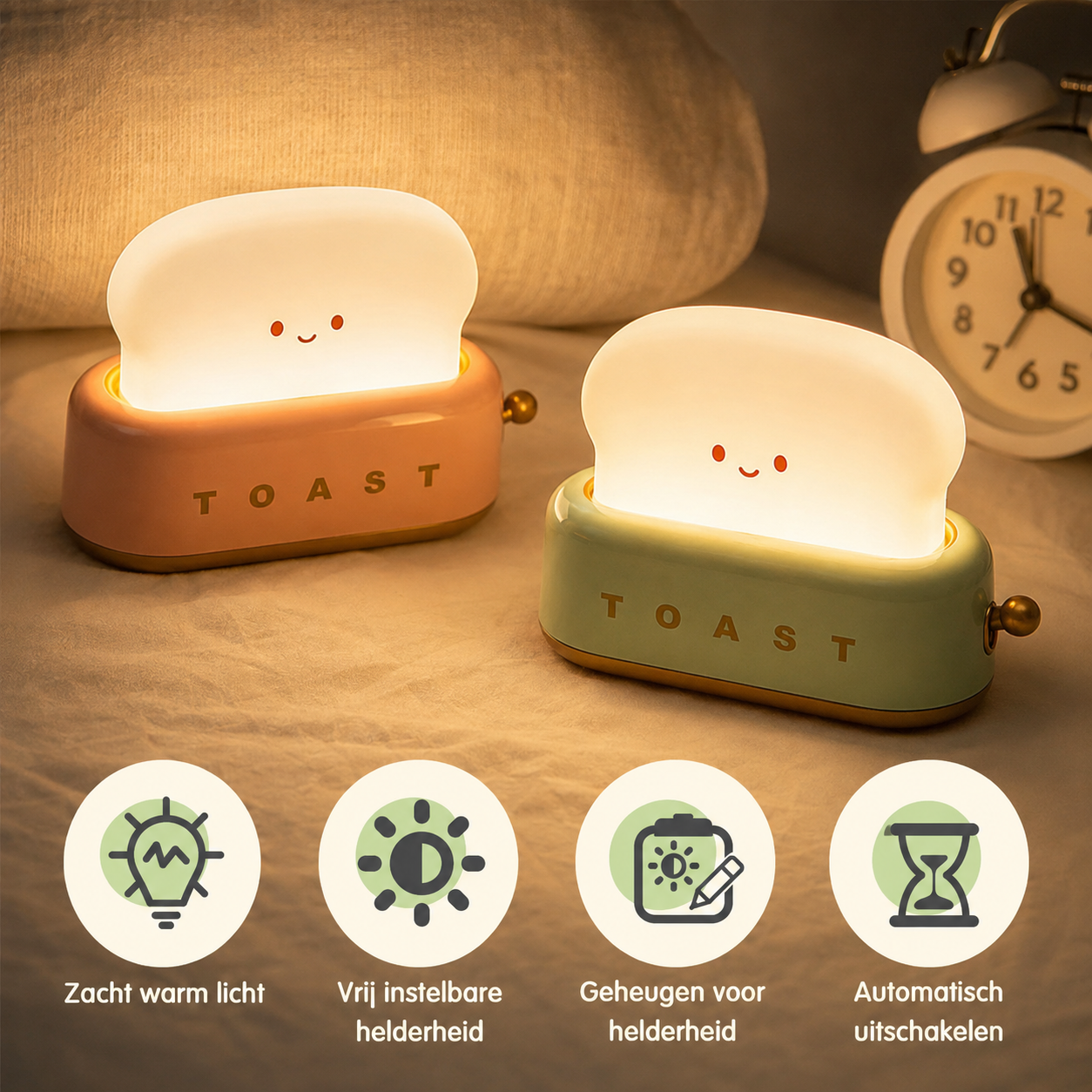ToasterGlow™ | Zacht licht voor kleine dromers