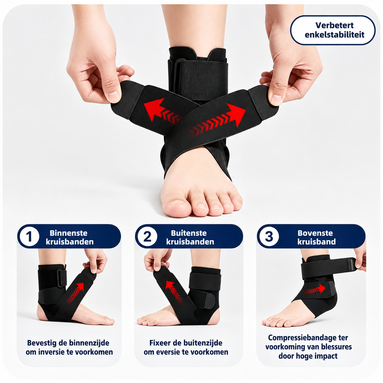 AnkleGuard™ | Stabiele ondersteuning bij elke beweging