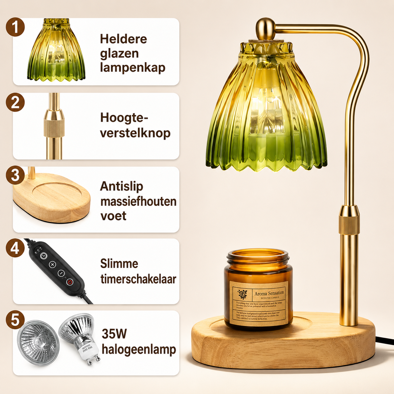 CandleAura™ | Warme kaarsgeur zonder open vlam