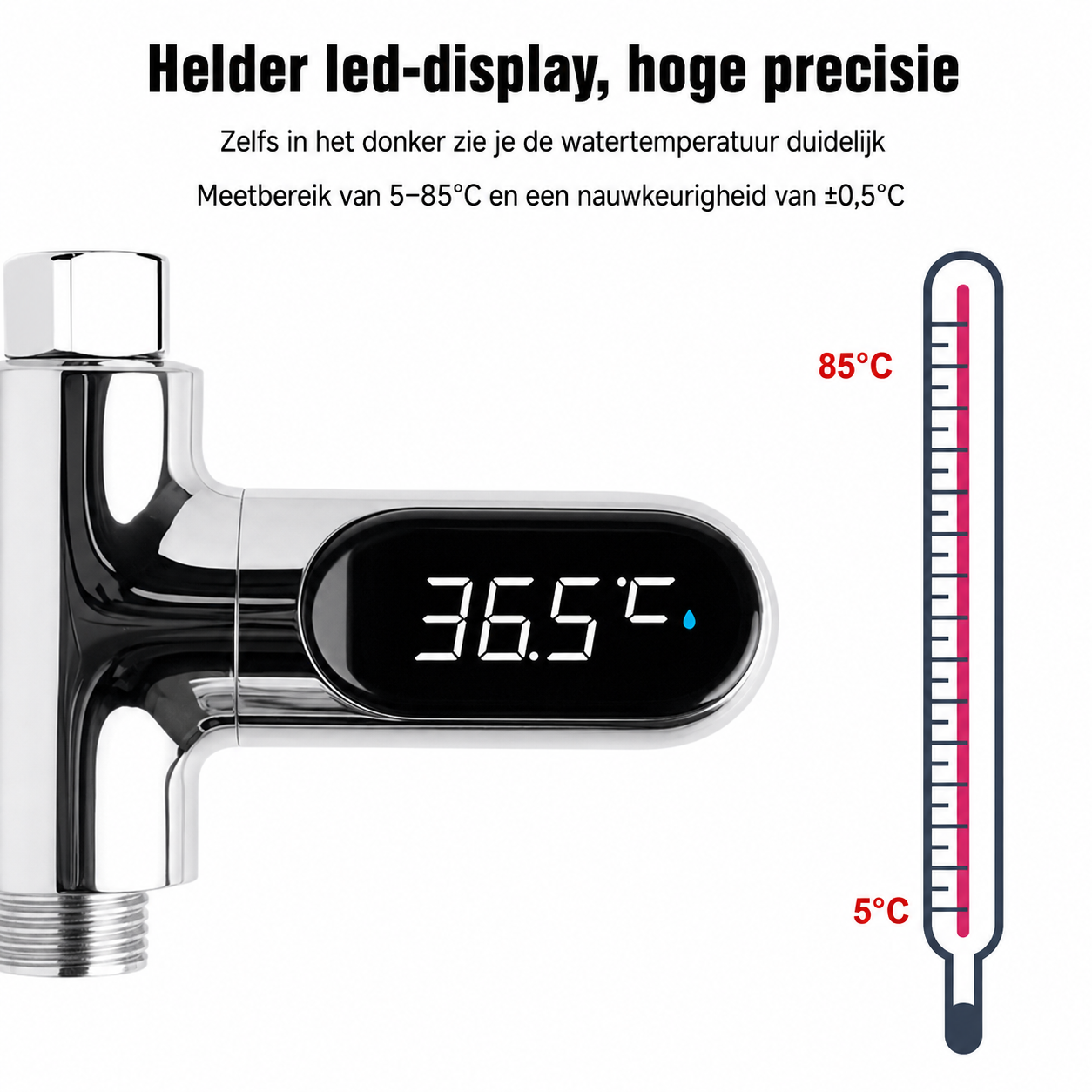 TempFlow™ | Zie direct hoe warm je water is