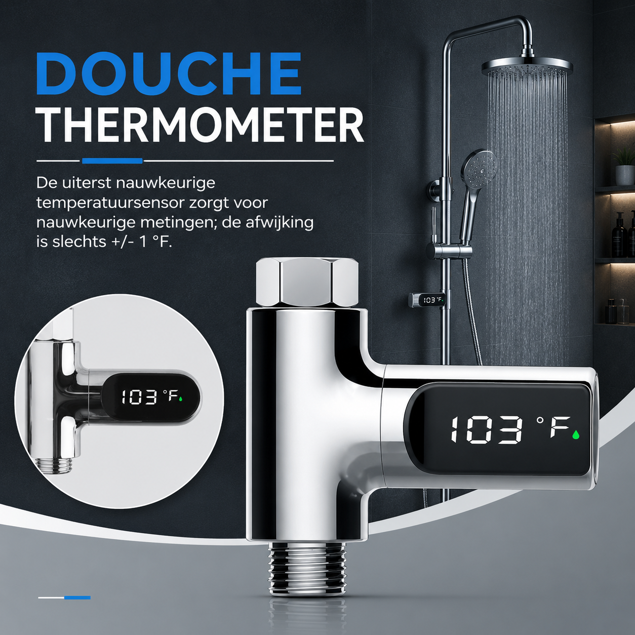 TempFlow™ | Zie direct hoe warm je water is
