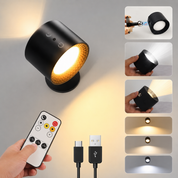 LumiPivot™ | Draadloos wandlicht zonder boren of kabels