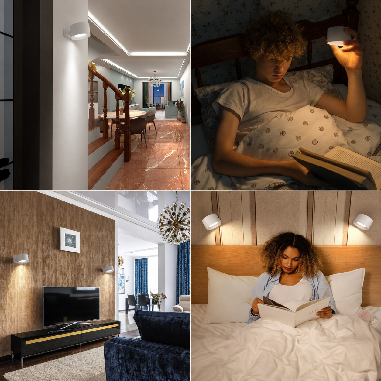 LumiPivot™ | Draadloos wandlicht zonder boren of kabels
