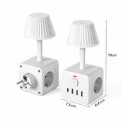 chargecube™ | 3 Stopcontacten & 4 USB Poorten in Één