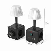 chargecube™ | 3 Stopcontacten & 4 USB Poorten in Één