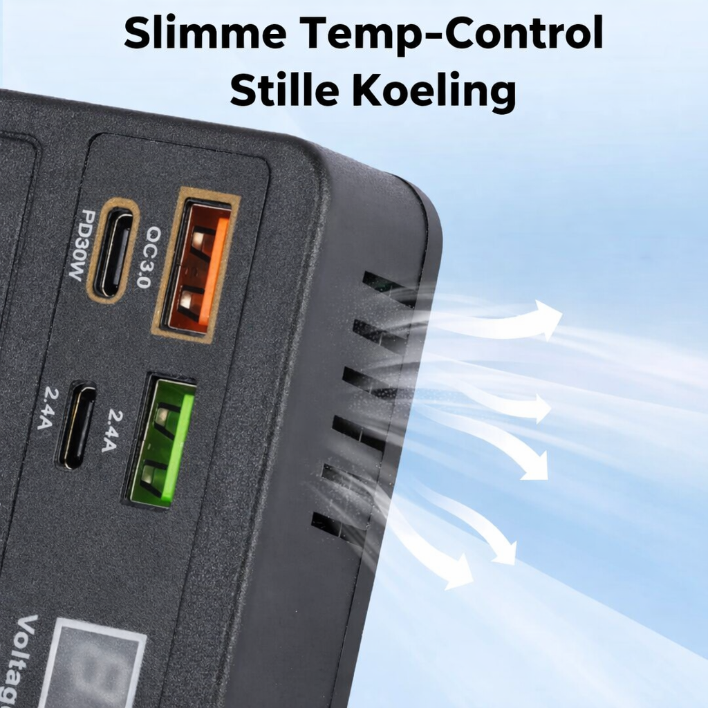 VoltMate™ | Slim Opladen Onderweg