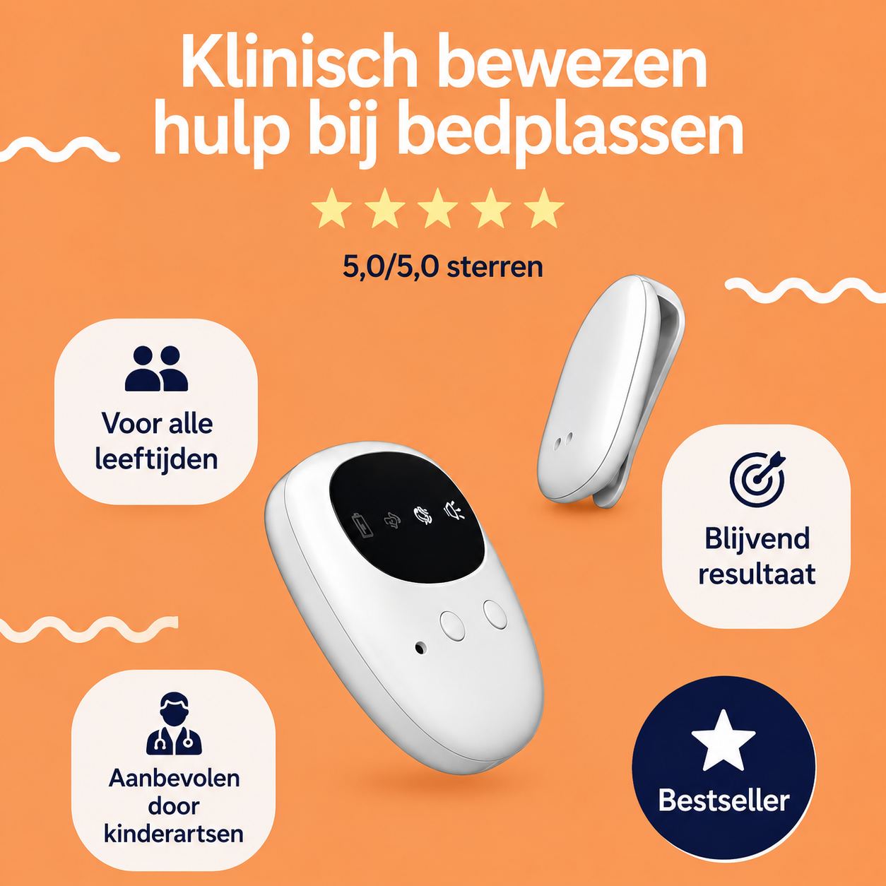 NachtWacht™ | Een klein alarm voor meer nachtrust
