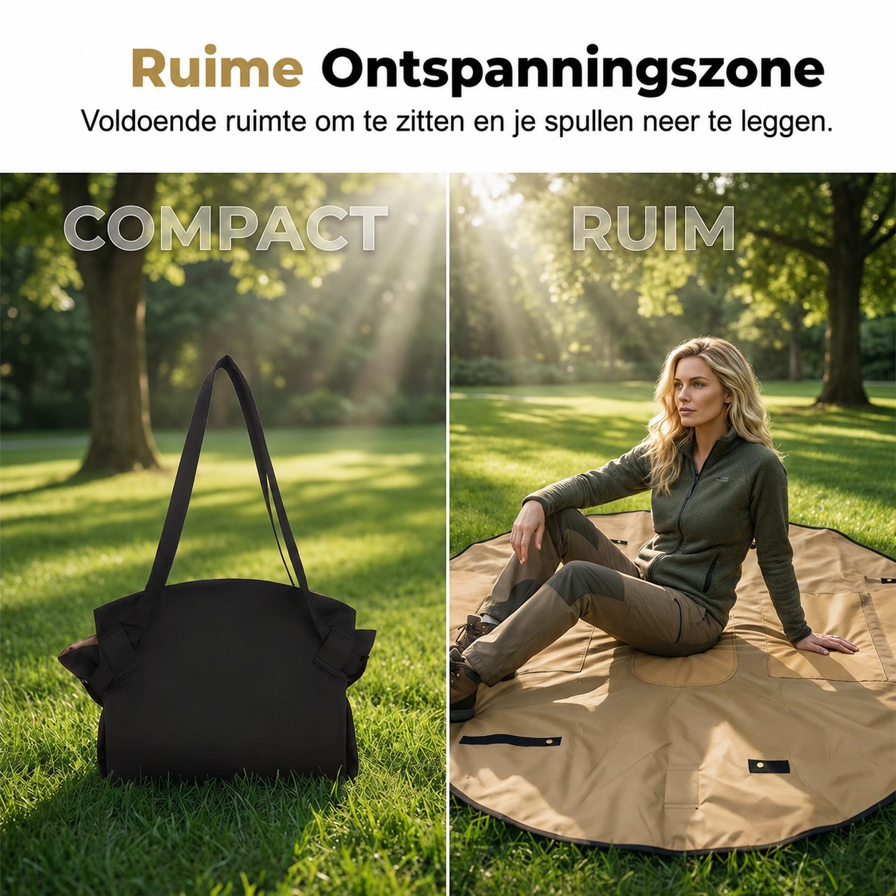 PicnicFlip™ | Uitpakken, neerleggen en ontspannen
