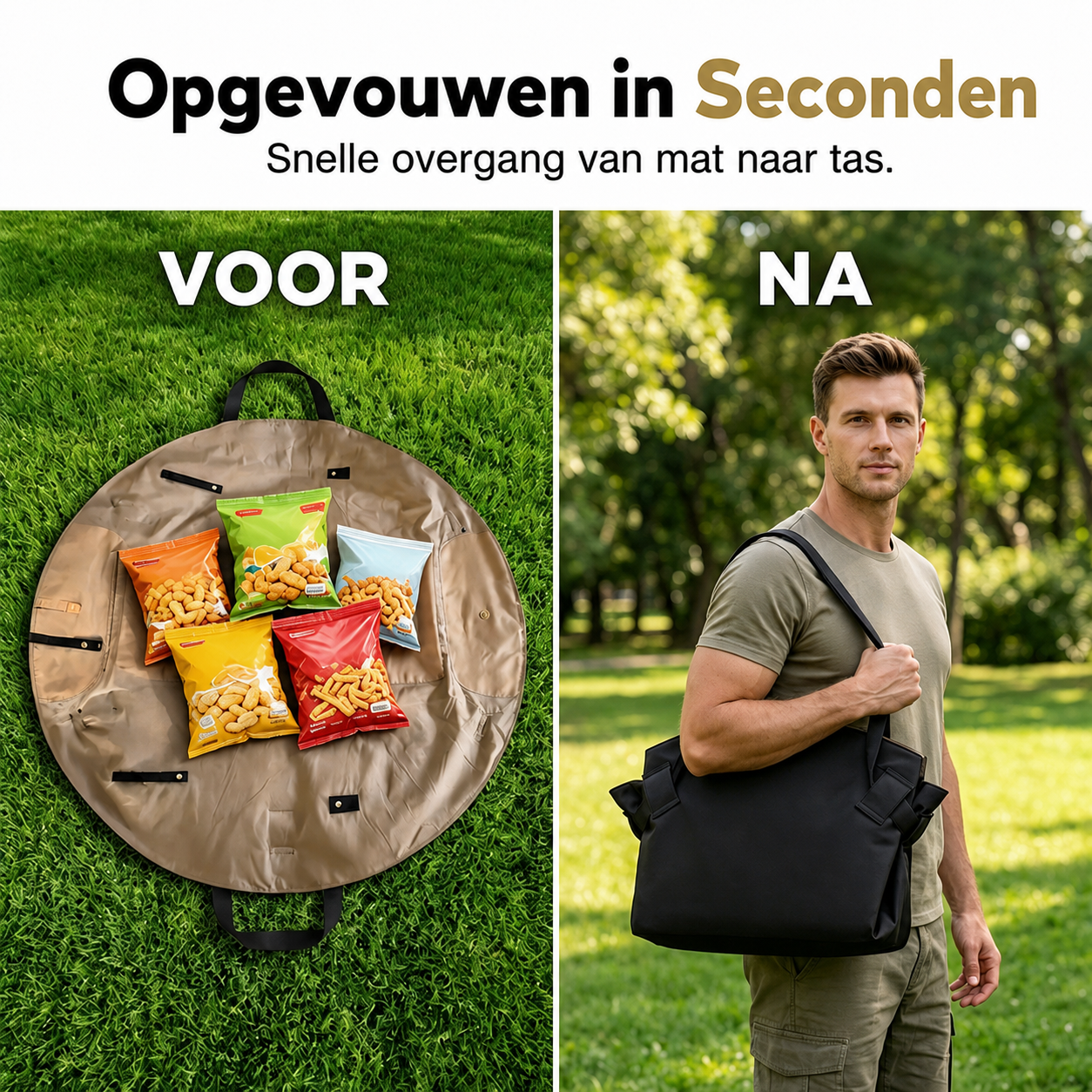 PicnicFlip™ | Uitpakken, neerleggen en ontspannen