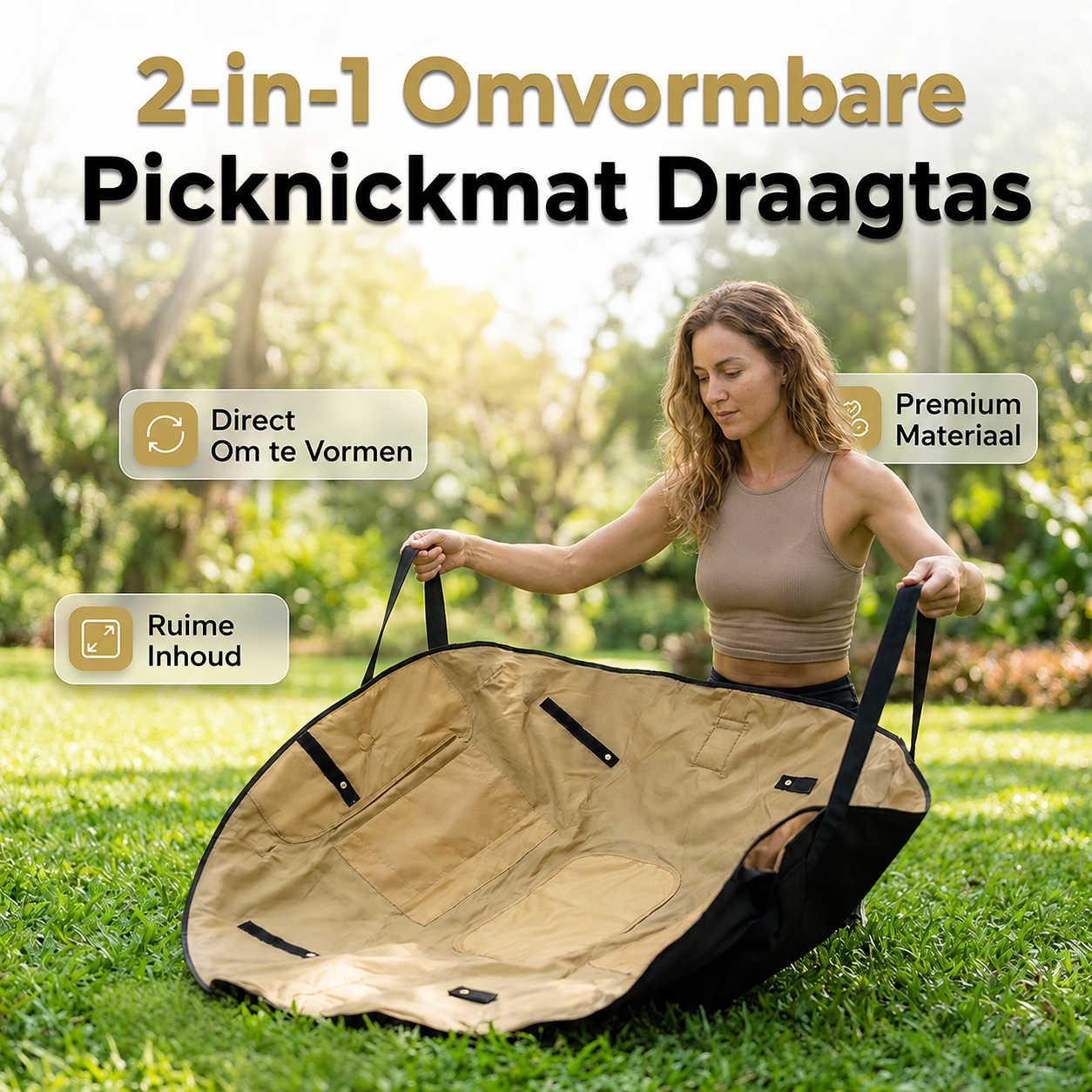 PicnicFlip™ | Uitpakken, neerleggen en ontspannen