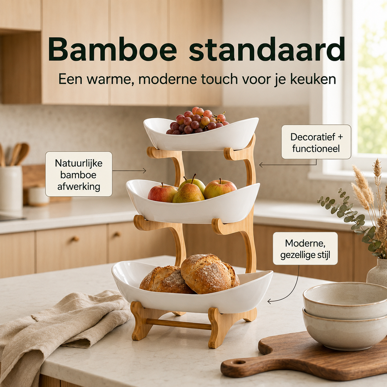 FruitTower™ | Drie lagen vers fruit binnen handbereik