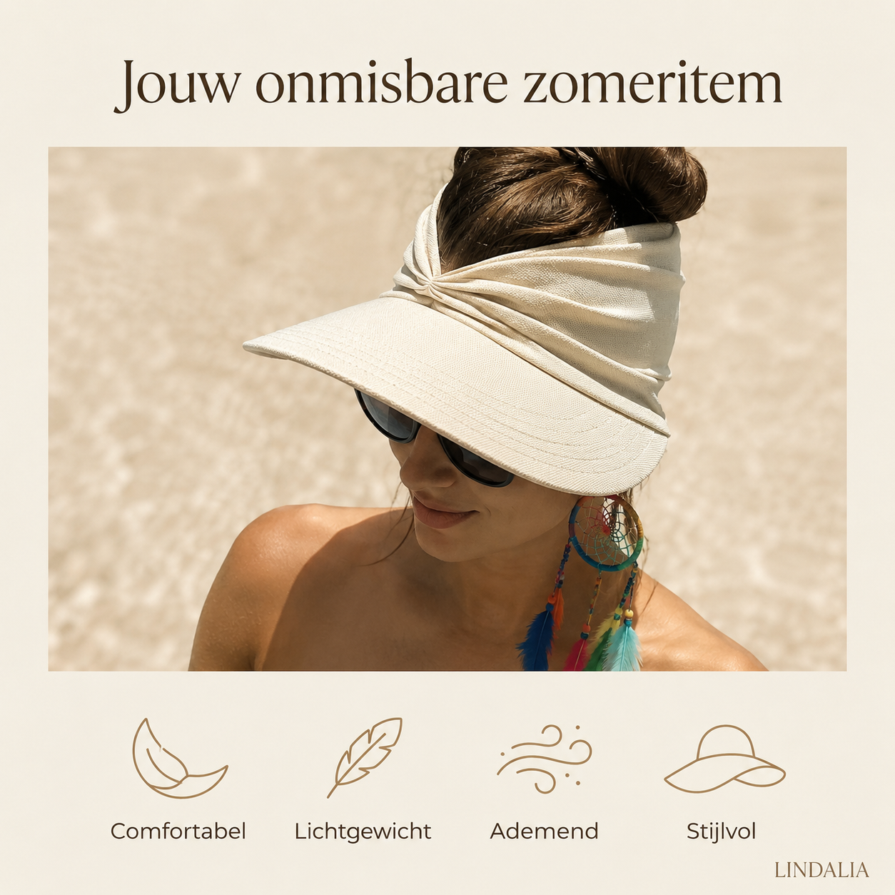 Solenne™ | Luchtige zonneklep voor een stralende zomer