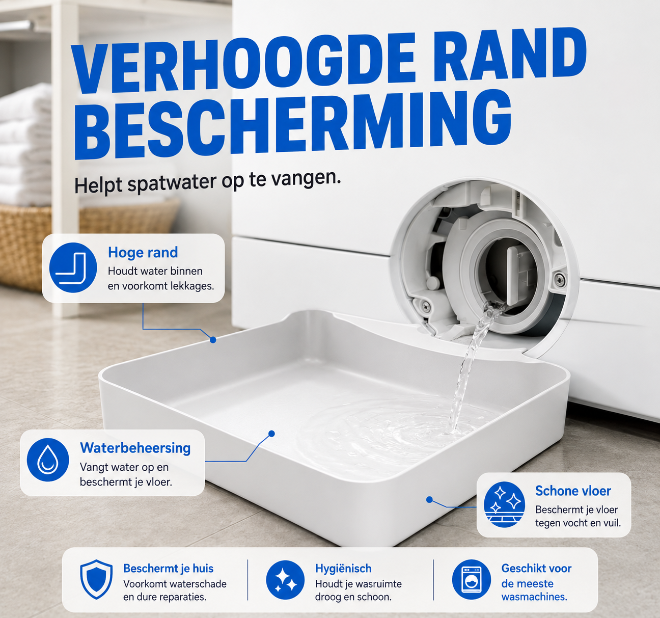 AquaCatch™ | Vang wasmachinewater netjes op.