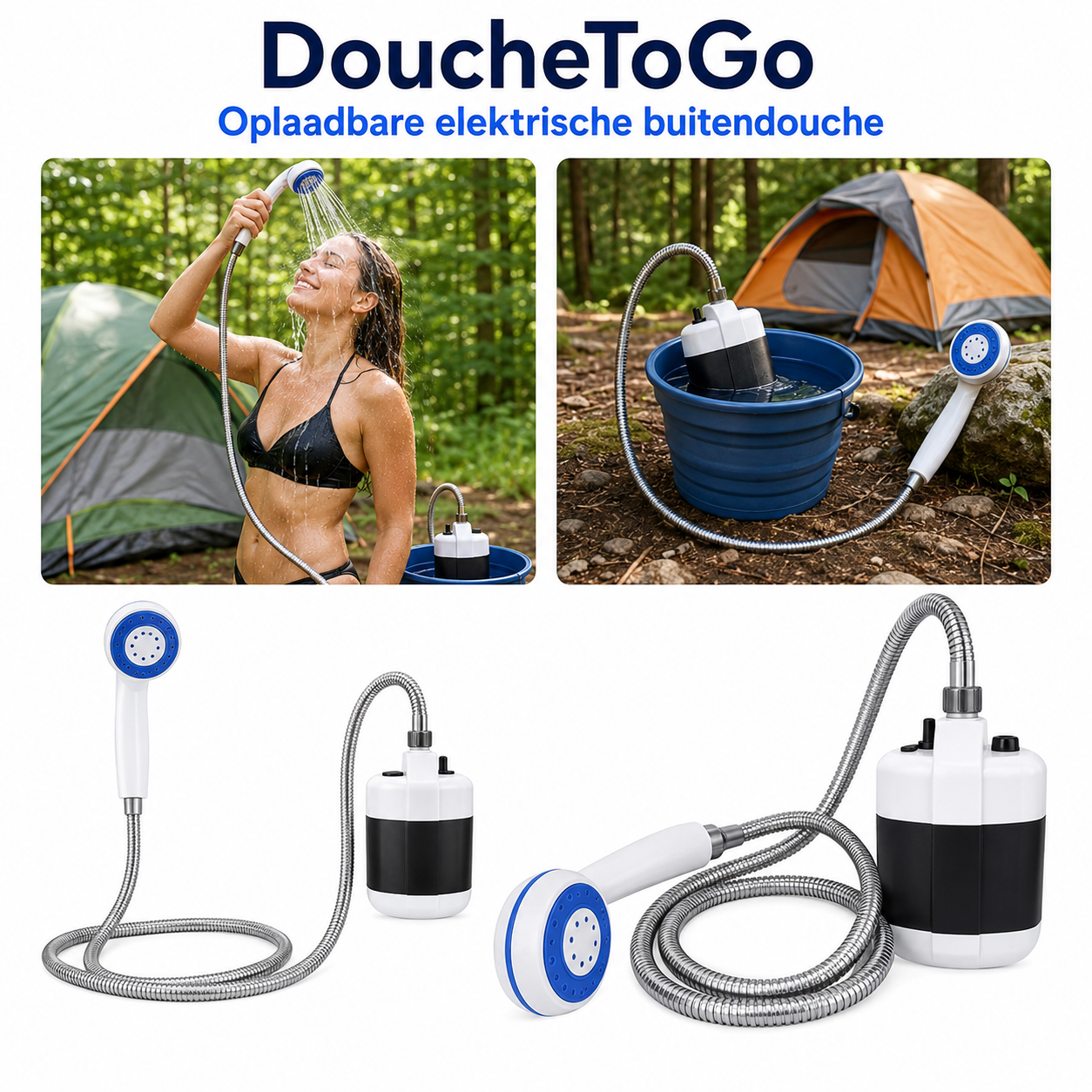 DoucheToGo™ | Fris douchen waar je maar wilt