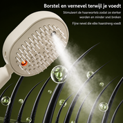 GlowBrush™ Spray Haarborstel | Ontklitten, Verfrissen en Verzorgen