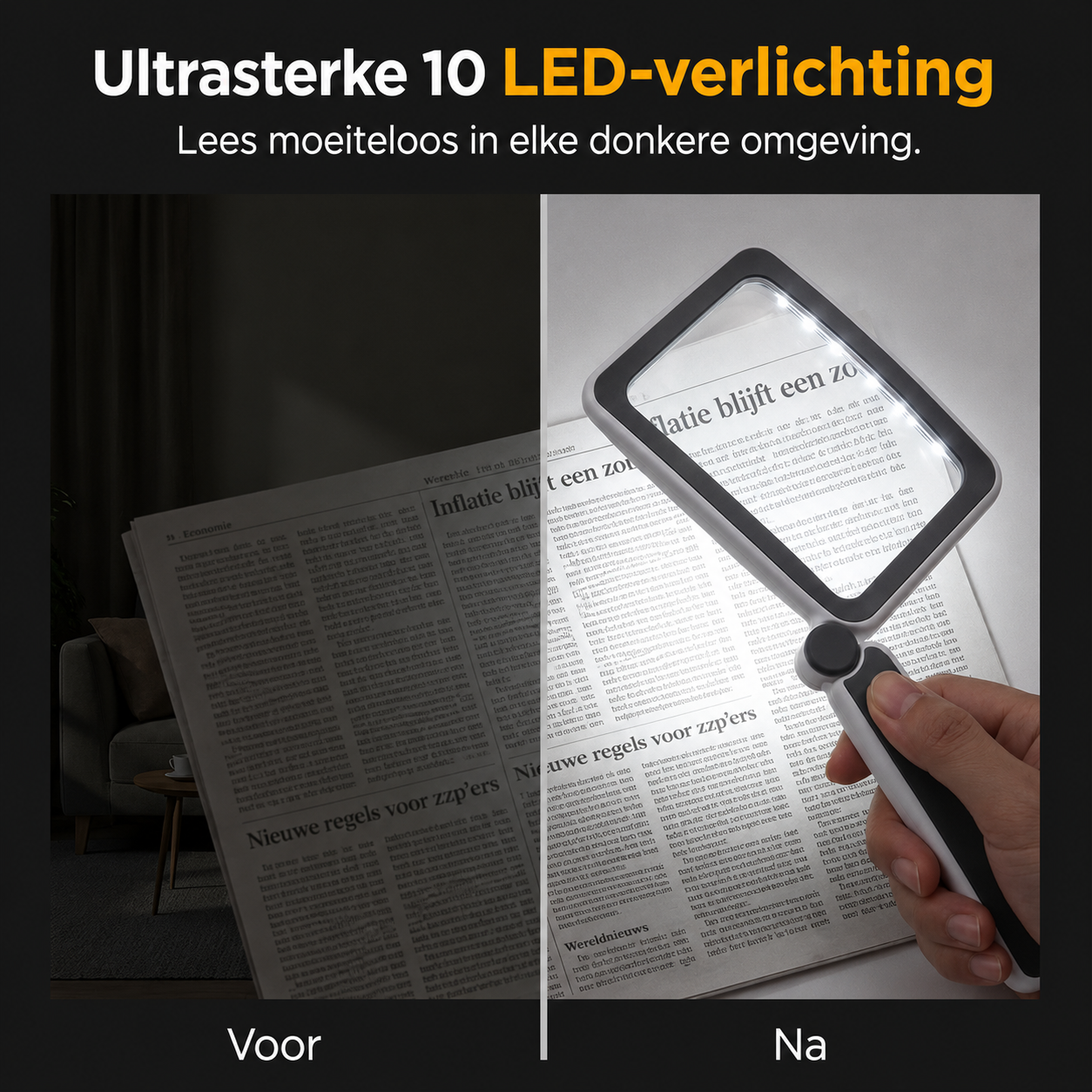 LeesLicht™ | Vergroot kleine letters met helder gemak