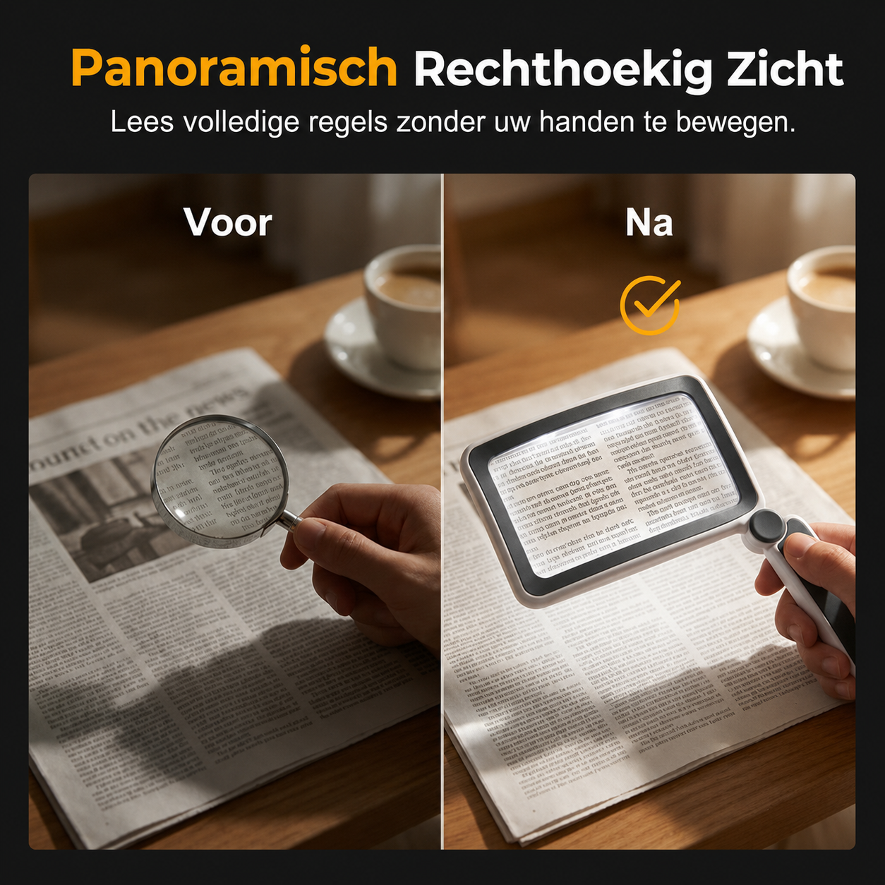 LeesLicht™ | Vergroot kleine letters met helder gemak