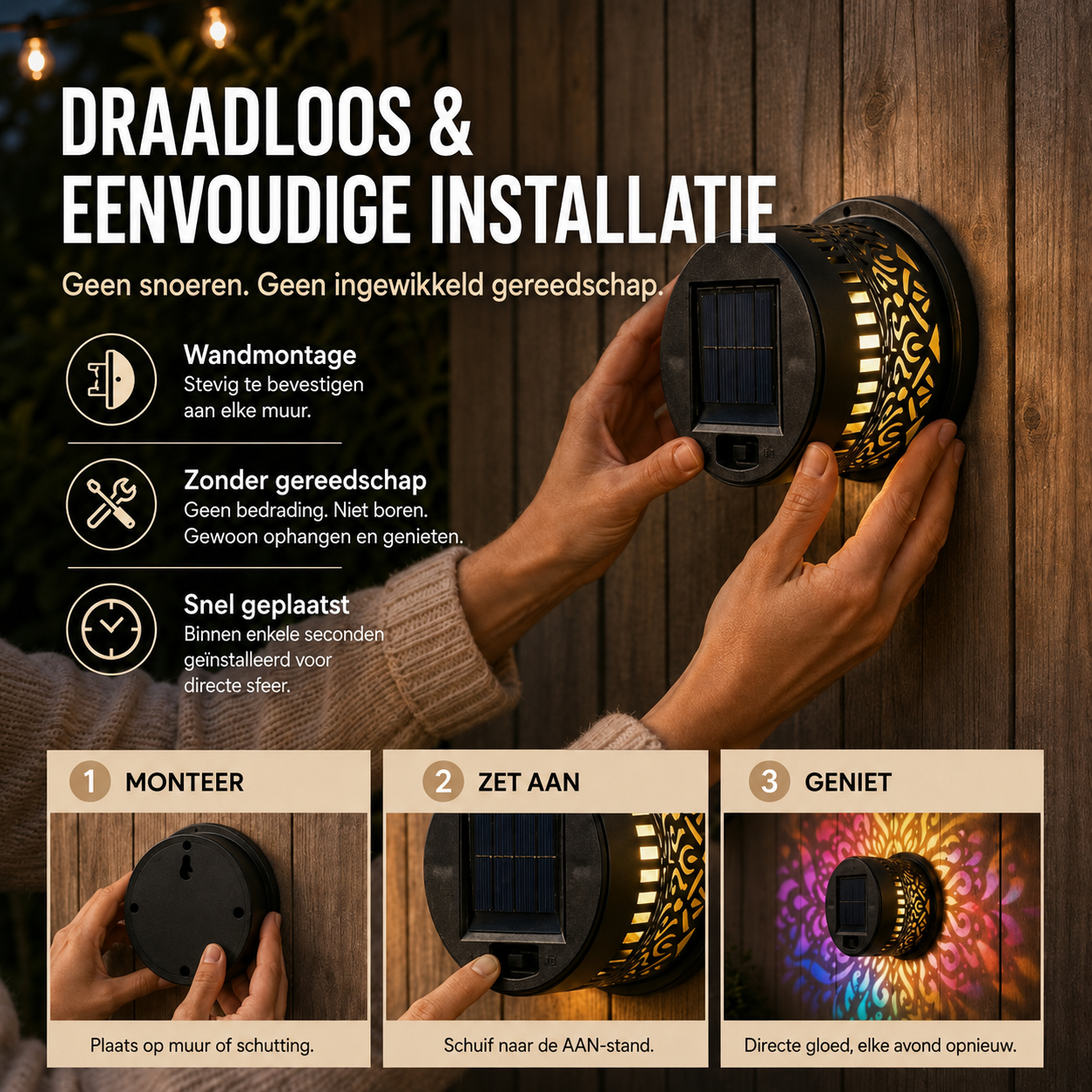 TerraGlow™ | Warme sfeer voor terras en tuinpad
