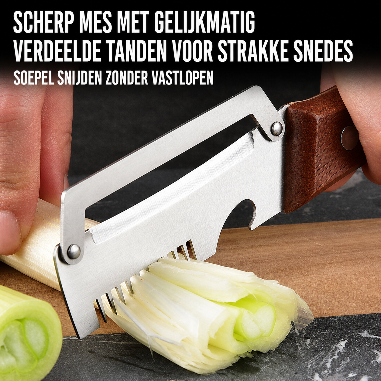 TrioPeeler™ | Drie snijfuncties in één hand