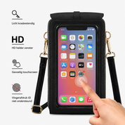 SmartSling™ | Crossbody gemak met touchscreen venster