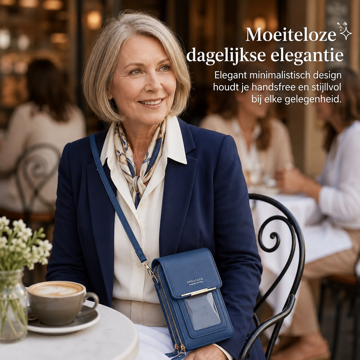 SmartSling™ | Crossbody gemak met touchscreen venster