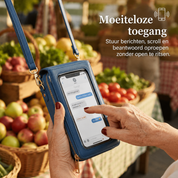 SmartSling™ | Crossbody gemak met touchscreen venster