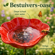FlowerSplash™ | Sierlijk vogelbad in bloemvorm