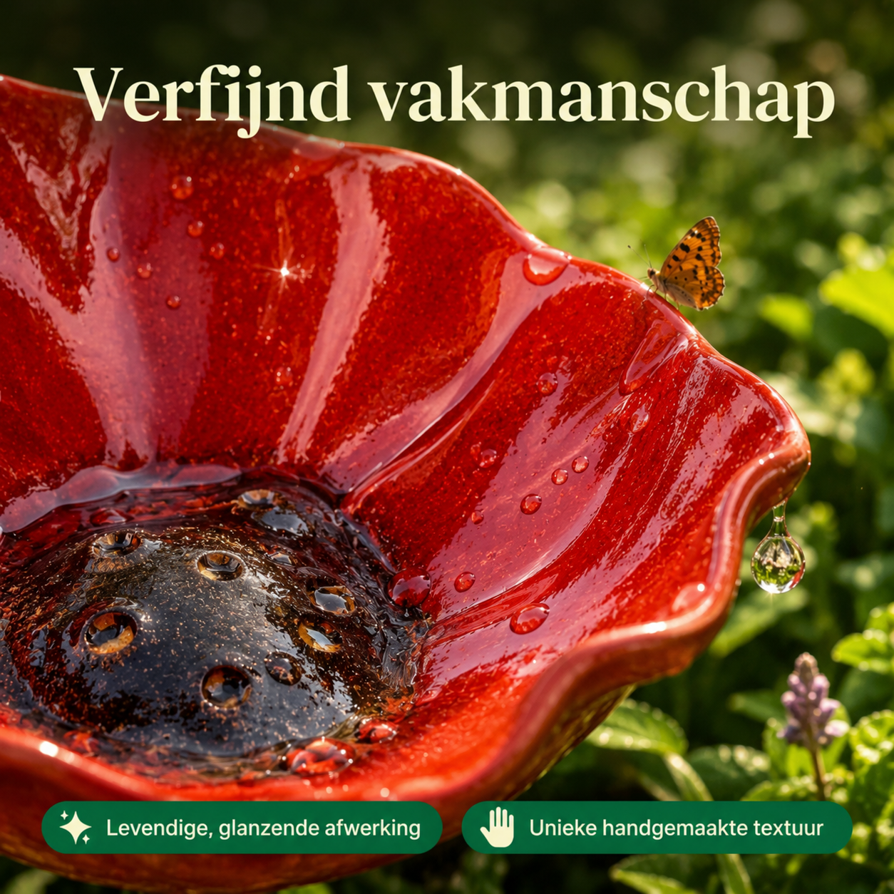 FlowerSplash™ | Sierlijk vogelbad in bloemvorm
