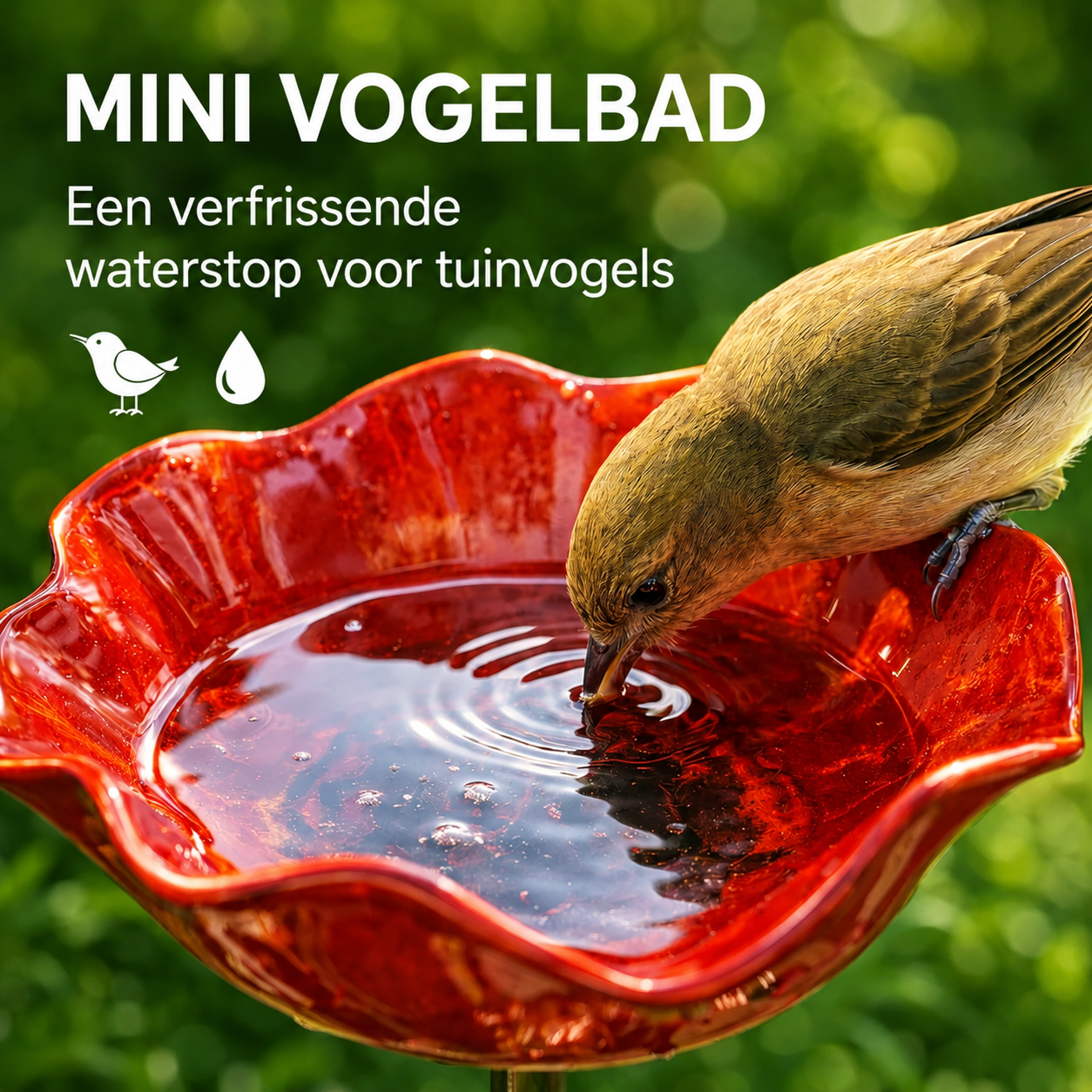 FlowerSplash™ | Sierlijk vogelbad in bloemvorm
