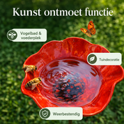 FlowerSplash™ | Sierlijk vogelbad in bloemvorm
