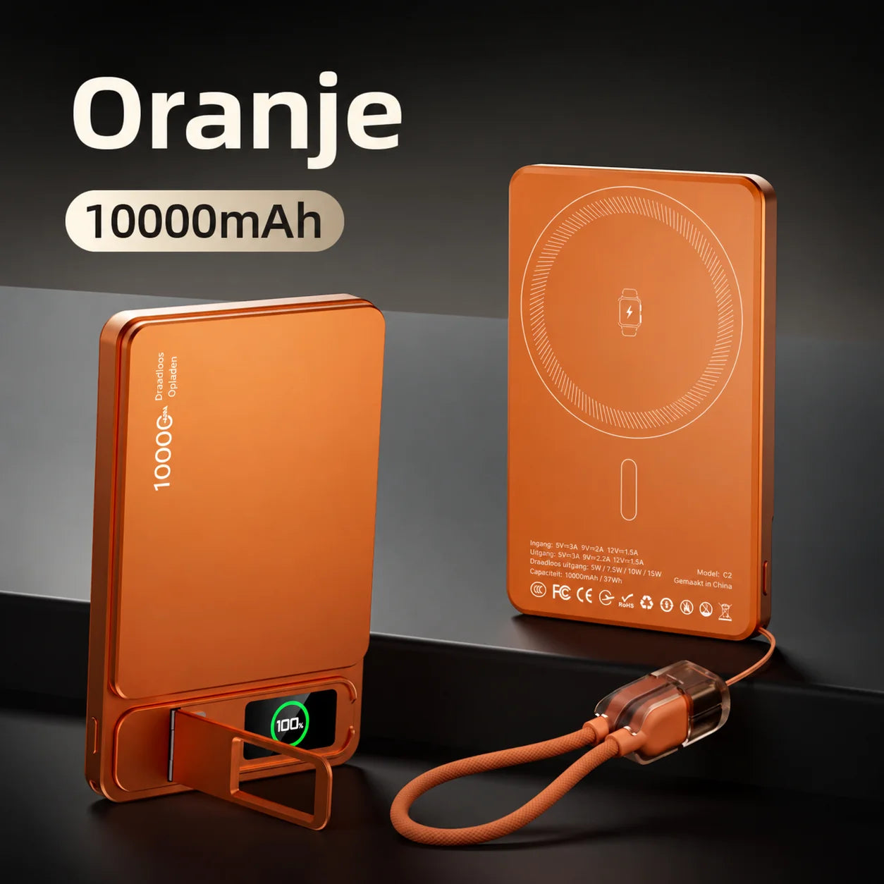 Magnevo magnetische draadloze powerbank