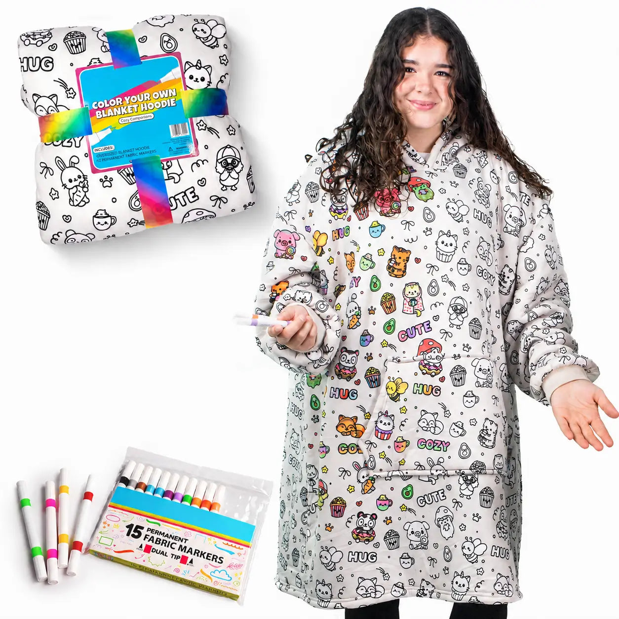 CuddleHoodie™ | Kleur je eigen warme draagdeken
