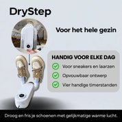 DryStep schoenendroger voor natte schoenen