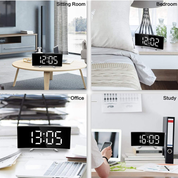 LumiWake™ | Slimme wekker met stijlvolle spiegelglans