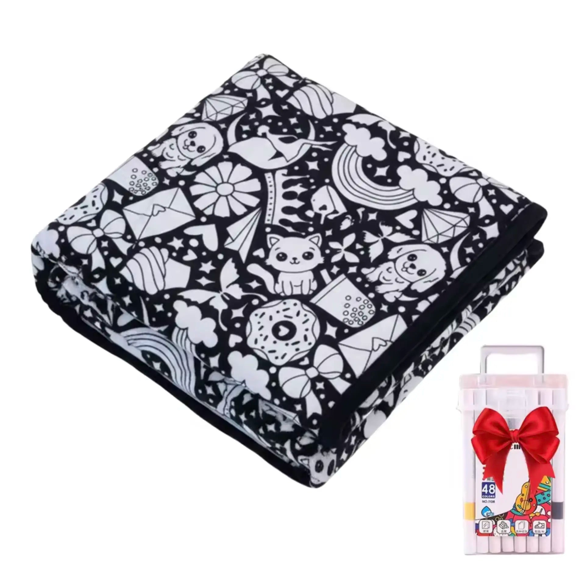 CozyCanvas™ | De Deken Die Je Zelf Inkleurt