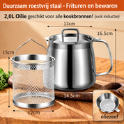 Oilie™ | Filter, bewaar en frituur met één pan
