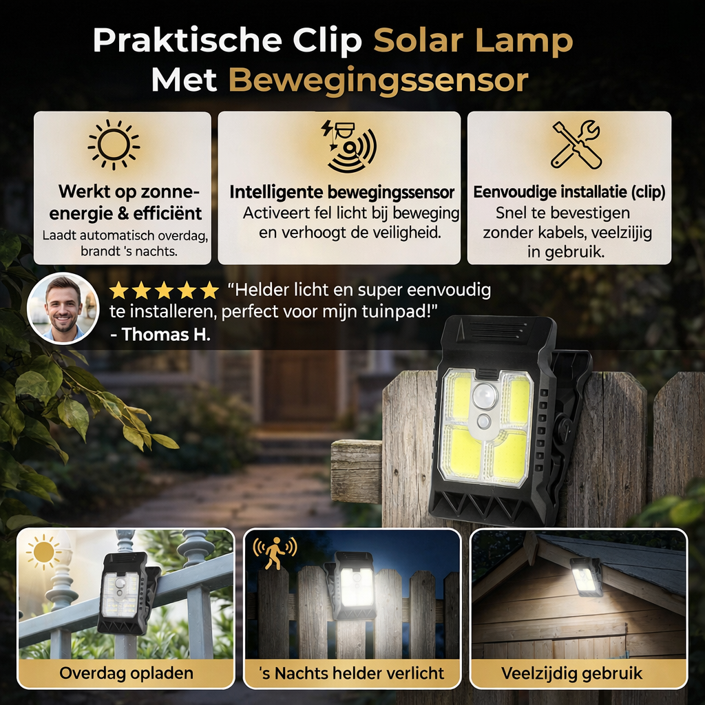 LumaClip™ | Licht precies waar jij loopt